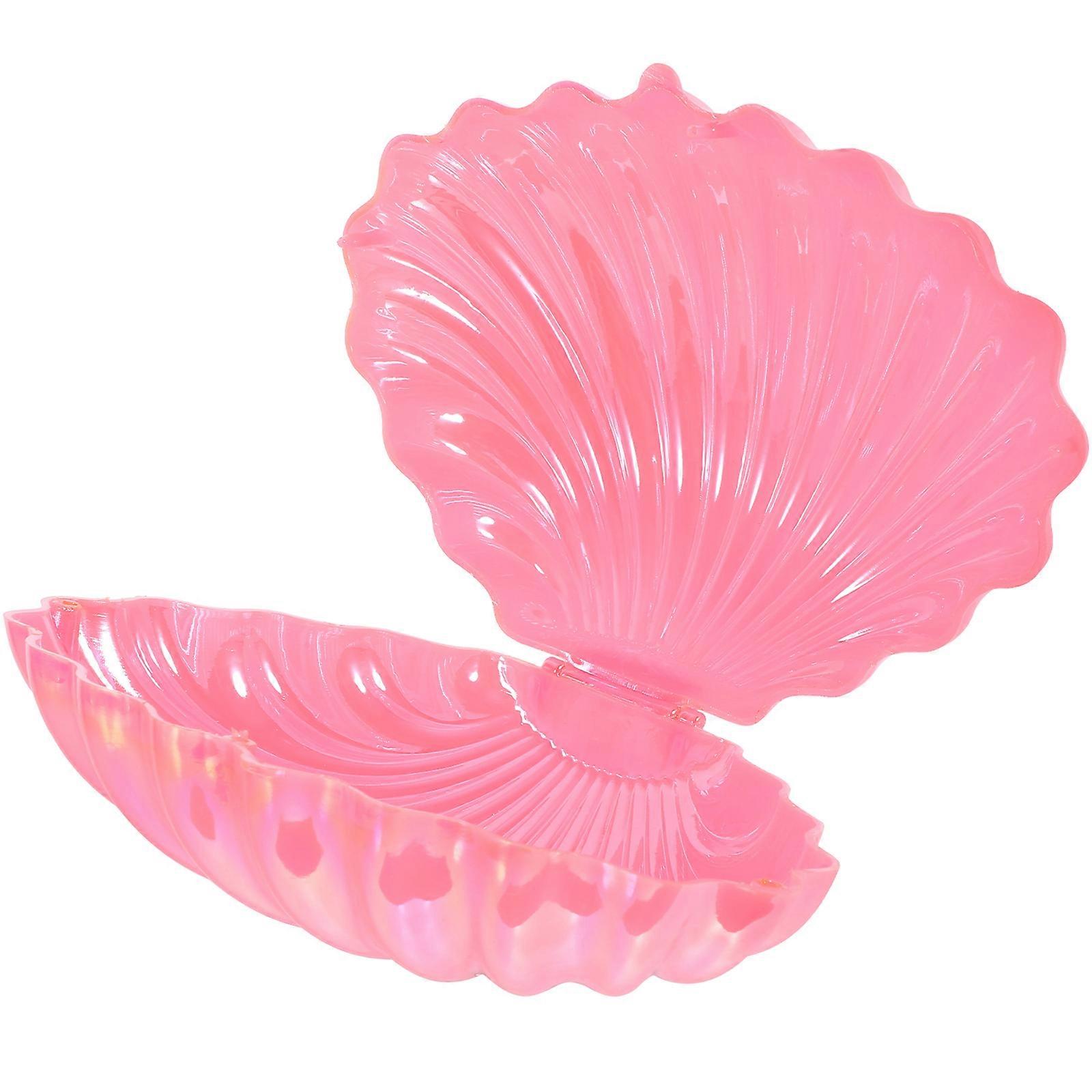 Plastic Seashell Jewelry Box for Storage Use Shell Shaped Container