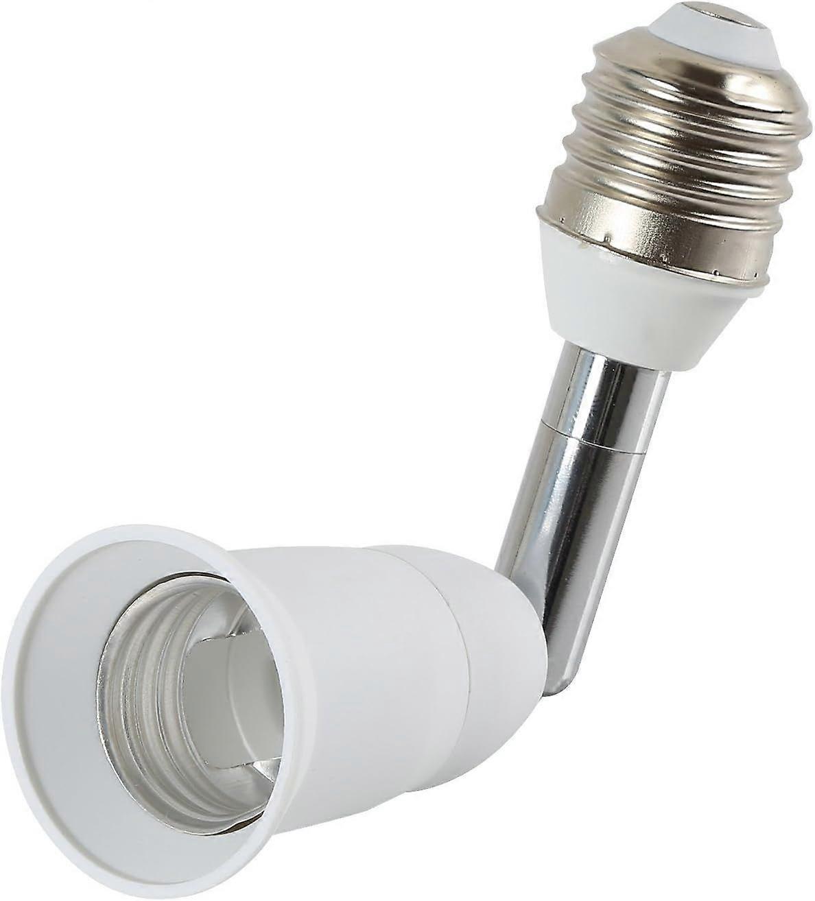 90 Degree Light Socket Extension - E27 to E27 Base - 180 Degree Adjustable Adapter