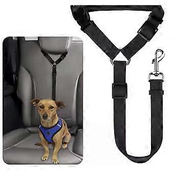 Dog 2in1 Pet Car Seat Belt Nylon Lead Leash Backseat Safety Belt Adjustable