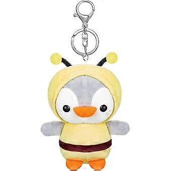 Penguin Plush, a Cute Penguin Stuffed Animal Dressed As a Bee, Penguin Plush Toy for Boys and Girls, a Birthday Gift (Keychain Bee 5.5inch)