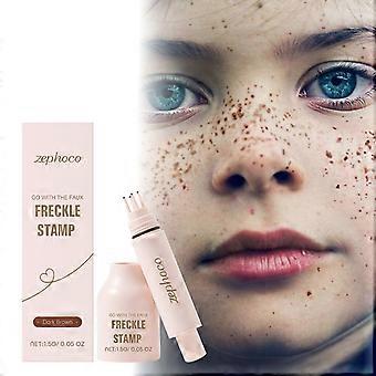 The Zephoco Facial Freckle Pen Features A Convenient Deep Brown Seal With Smooth And Quick-Drying Strokes. Its Makeup Look And Style Are Versatile