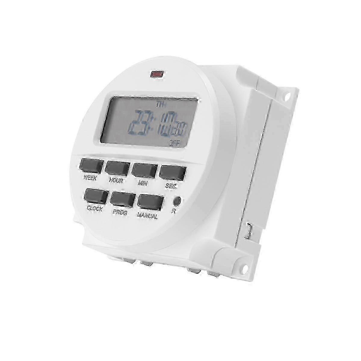 Tm618sh-1 1 Second Weekly Programmable Digital Timer Automatically Turn On Off Microcomputer Time Relay 110v Edition