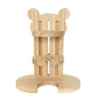 Wooden Hamster Water Bottle Holder Kettle Bracket for Drinking 3Pcs