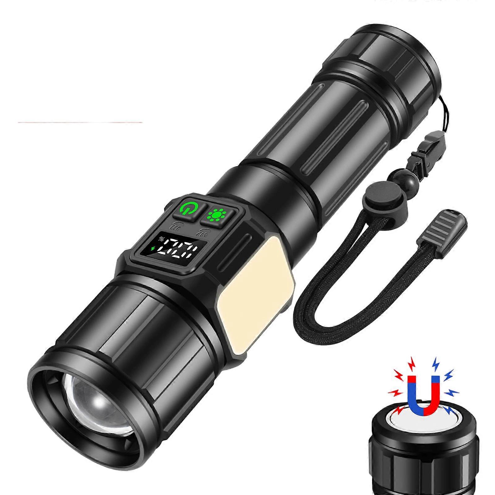 LED Rechargeable Tactical Flashlight Long Range Torch