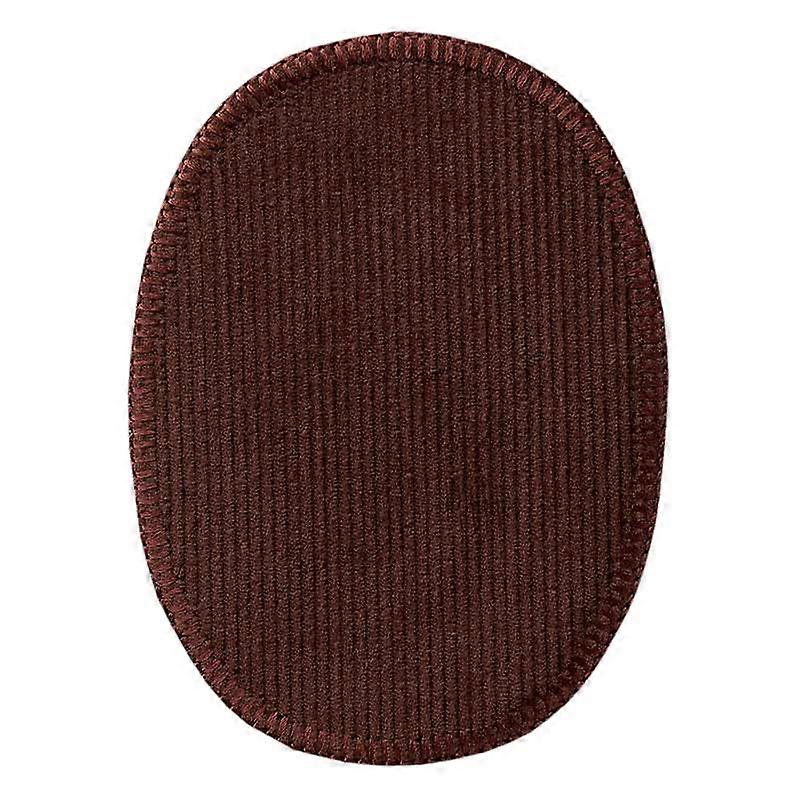 Corduroy patch brown 2 pcs. - patch, iron-on patch, size: 9.5 x 12.0 cm