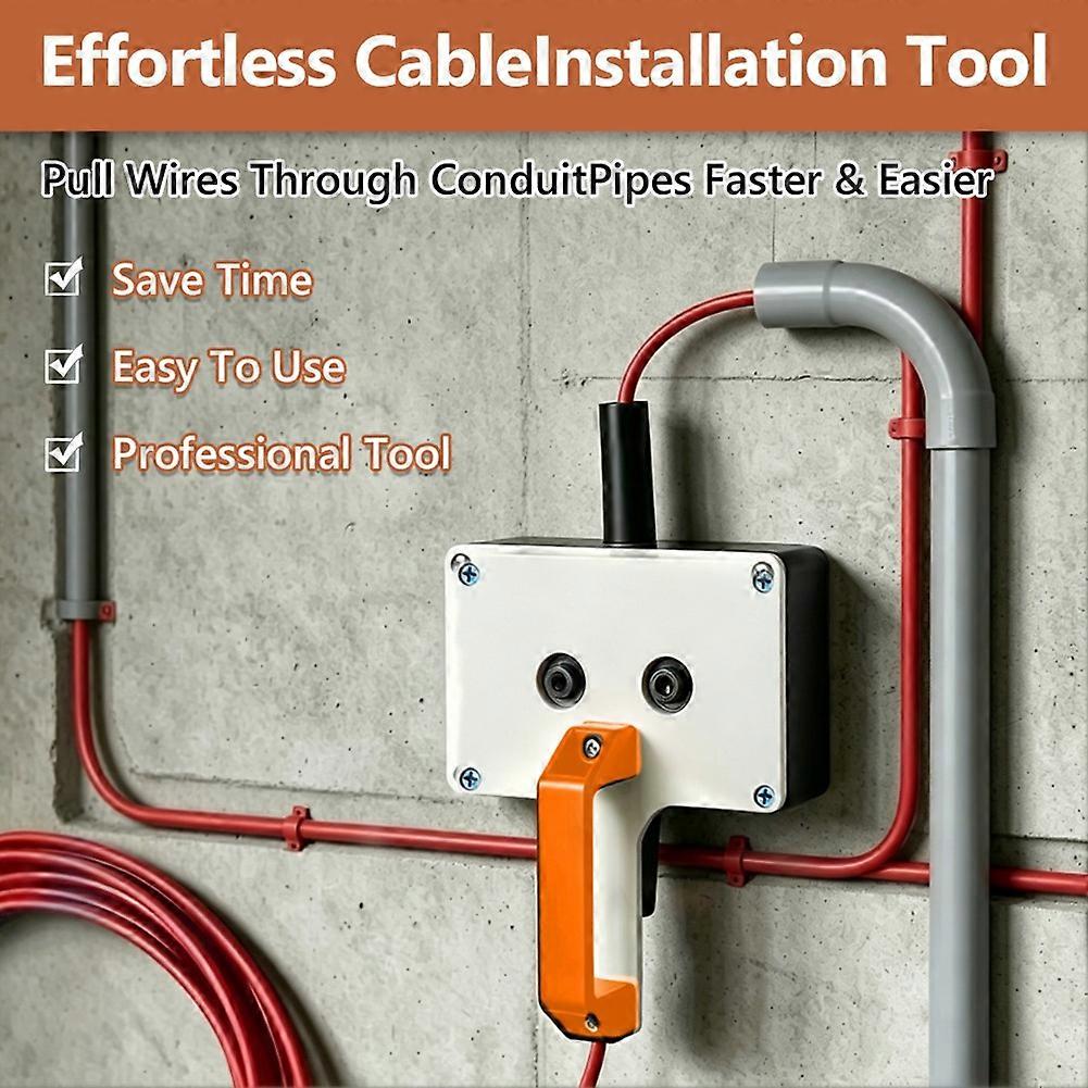 2pcs Wire Puller Efficient Cable Puller for 5-8mm Wire Hand-Held Wire Pulling Tool for Narrow Space Wall Pipeline