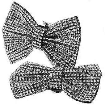 pinces à chaussures amovibles en strass Bowknot boucle de chaussure pour les fêtes .00X6.00X2.00CM 1 paire