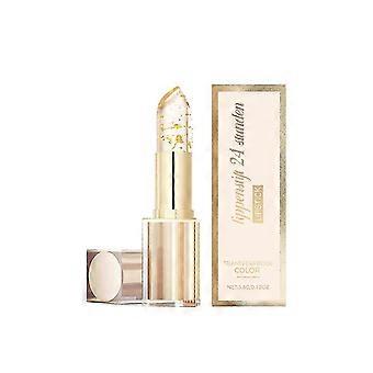 Lápiz labial que cambia de color a prueba de transferencias, lápiz labial Gold Crystal pH que cambia de color, brillo labial hidratante y de larga duración de 24 horas, lápiz labial transparente para mujeres