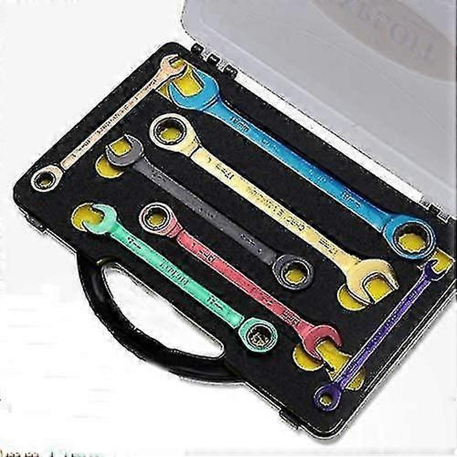 1pcs Ratchet Spanner Set 8mm For Versatile Applications, Purple