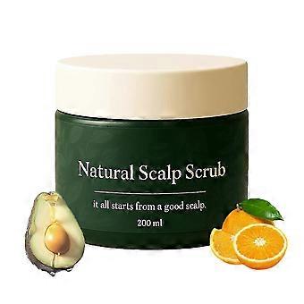 Natuurlijke hoofdhuidscrub tegen roos – Diep reinigende exfoliant voor alle haartypes (1 stuk)