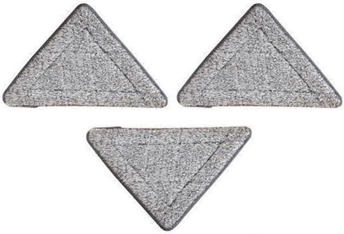 3pcs Super Absorbent Reusable Fiber Replacement Mop Pads for Triangle