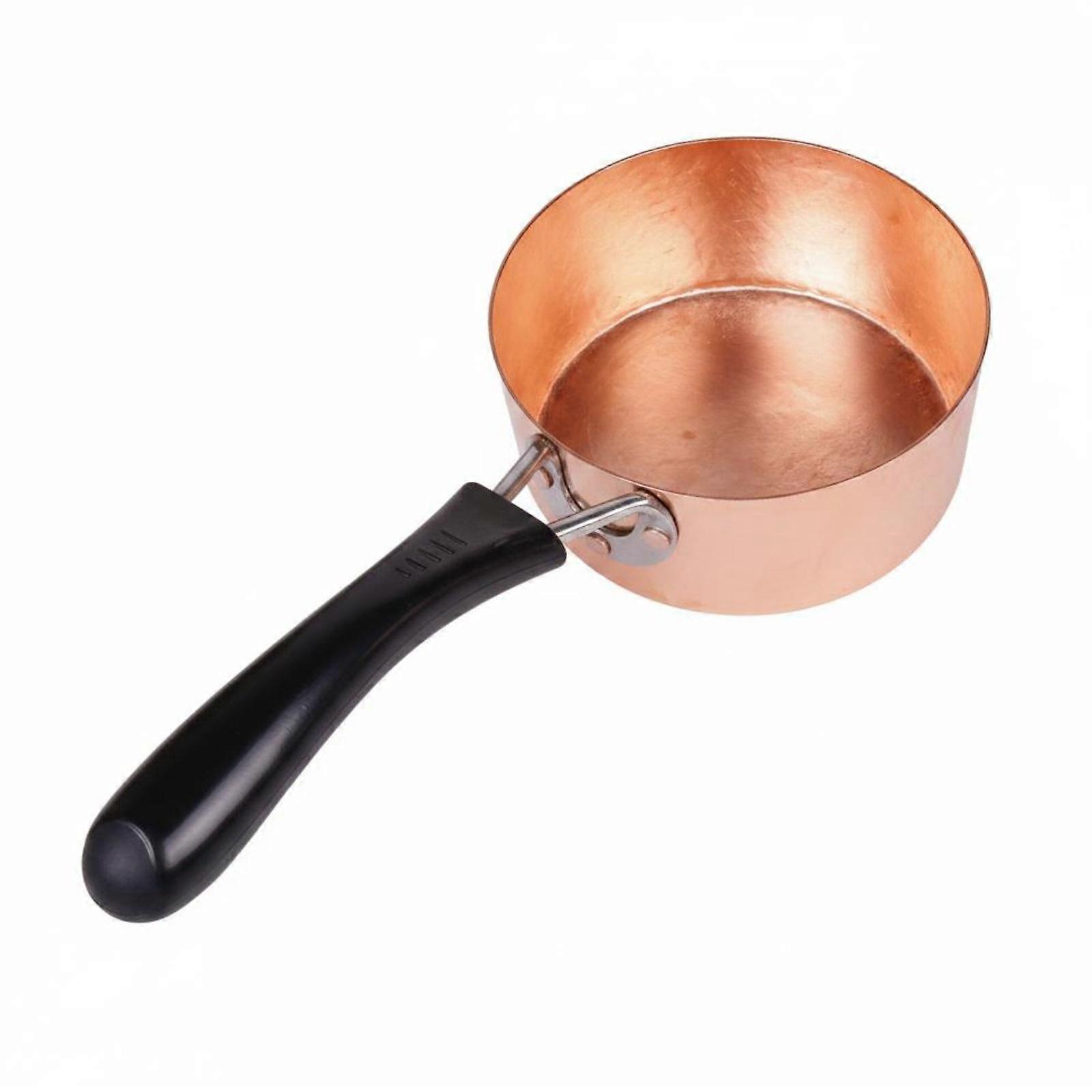 Single Handle Copper Pot Double Bottom Small Copper Cooking Pot