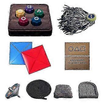 Koreanisches Volksspiel Set Koreanisches traditionelles Spiel mit Gonggi Spiel, Jebi Chagi, Biseokchigi, Paeng-y, Ddakji