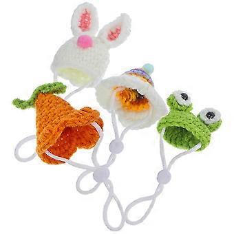 Tiny Hats Mini Small Pet Hats for Decor 8Pcs Woolen Yarn Assorted Color,z