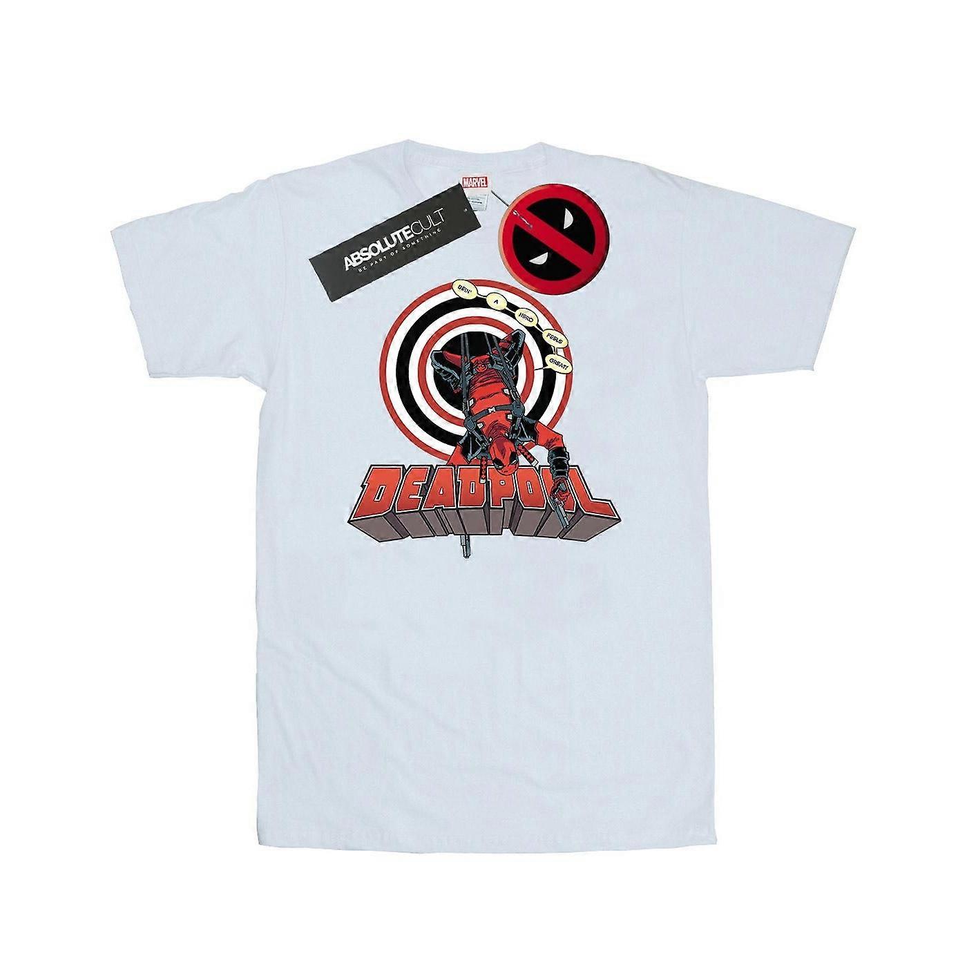 Marvel Męska koszulka Deadpool Upside Down