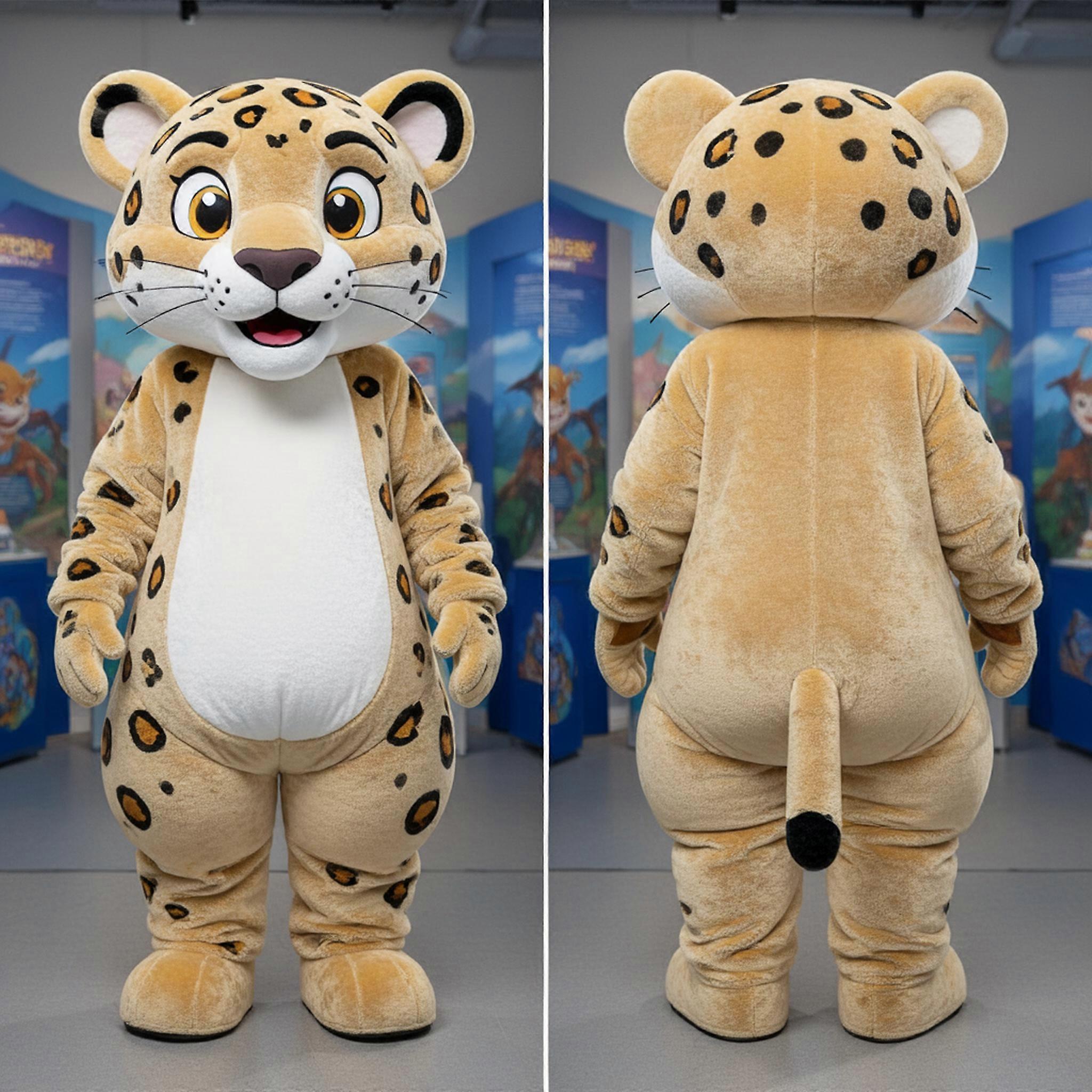 MASTICOT Beige Padded Jaguar Mascot