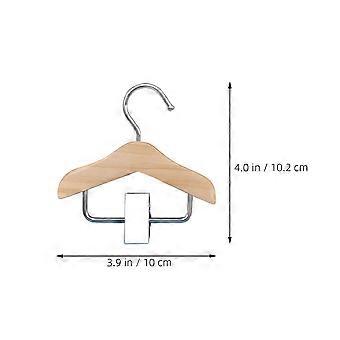 Pet Clothing Hangers Wooden for Hanging 4Pcs Dog Apparel Racks