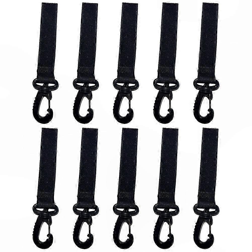 For SUP, Kayak & Outdoor Use, 10-Pack Quick-Release Multi-Function Carabiner Clips with Straps