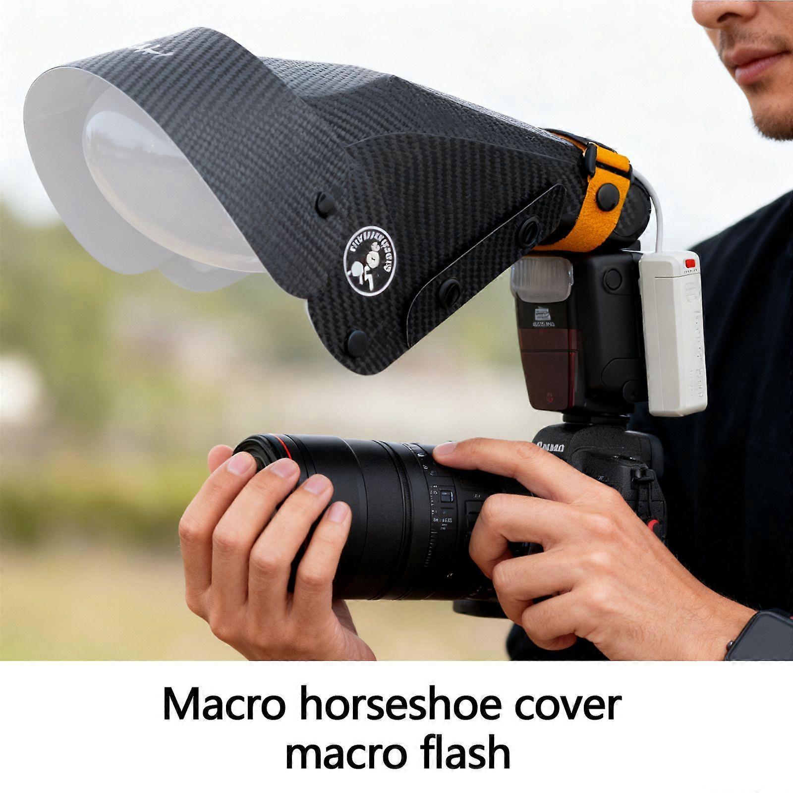 GUAGE III V3 Macro Flash Diffuser Softbox Reflector Snoot for Camera Speedlite