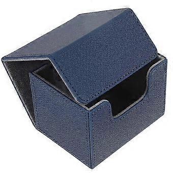 Caixa organizadora de cartas de pôquer, caixa de mesa para armazenamento de cartas, azul premium.