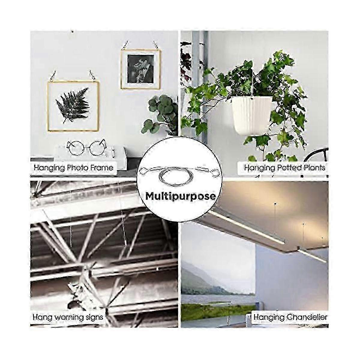 Adjustable 2m Stainless Steel Hanging Wire Kit
