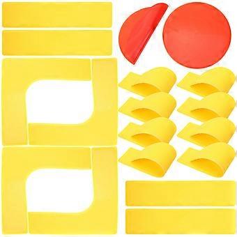 Football Training Signs for Protecting 1Set PVC Tennis Court Marker Floor Markers