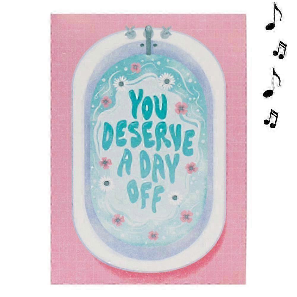 Retro Sequin Sound Greeting Card