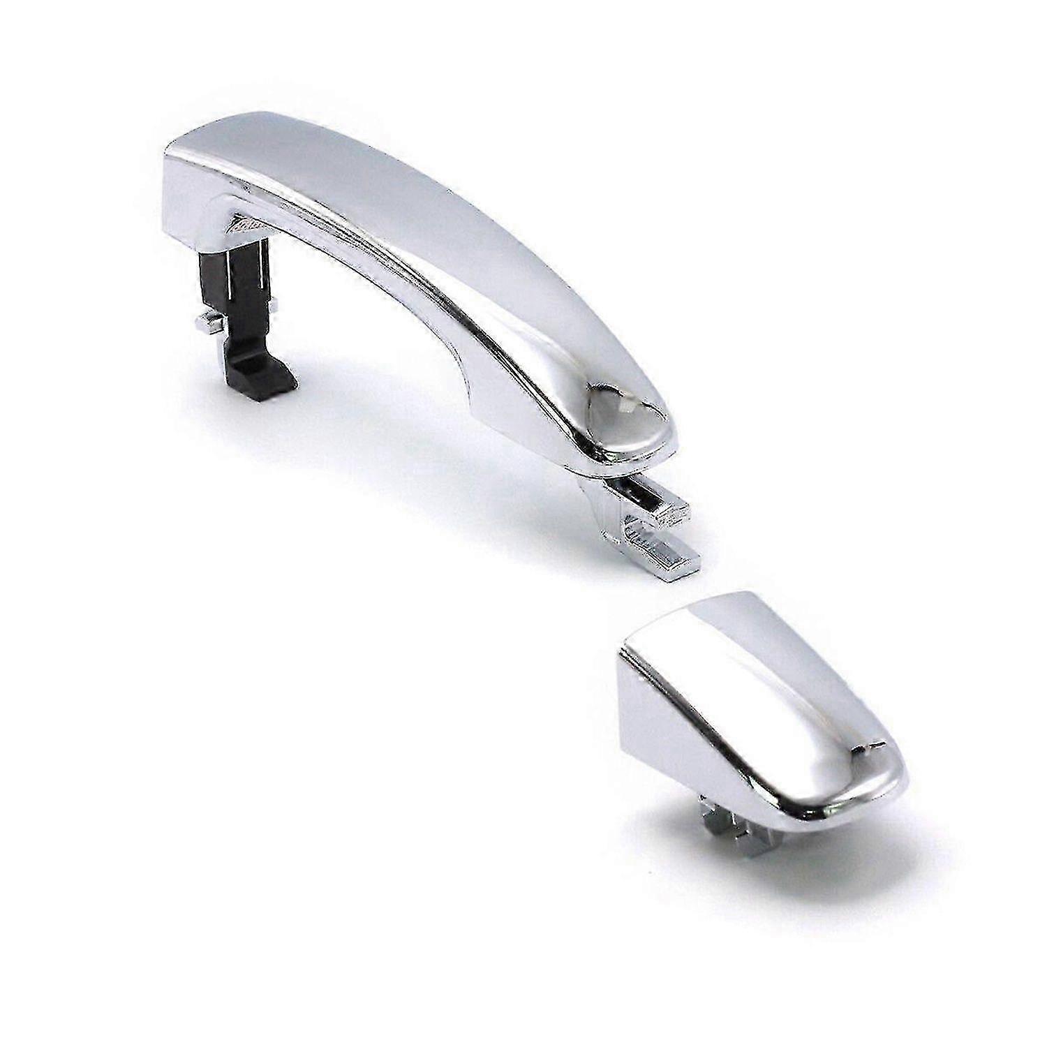 Chrome Plastic Door Handle With Cap