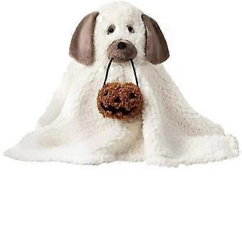 Fun Cute Ghost Dog Pillow PP Cotton Soft Puppy Sofa White Room Decoration Halloween Plush Toy Home