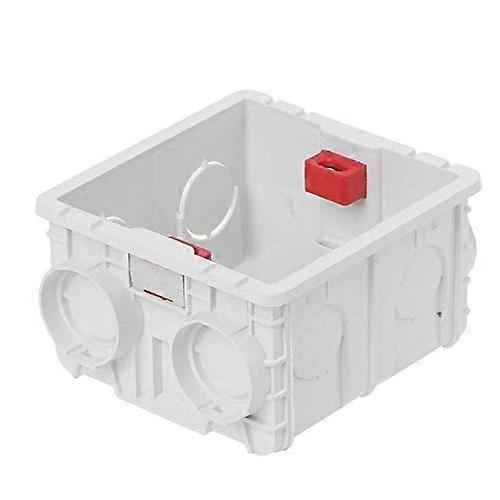 86mm Back Box PVC 86 Type Junction Box for Wall Socket Switch, Recessed Flush Mount White