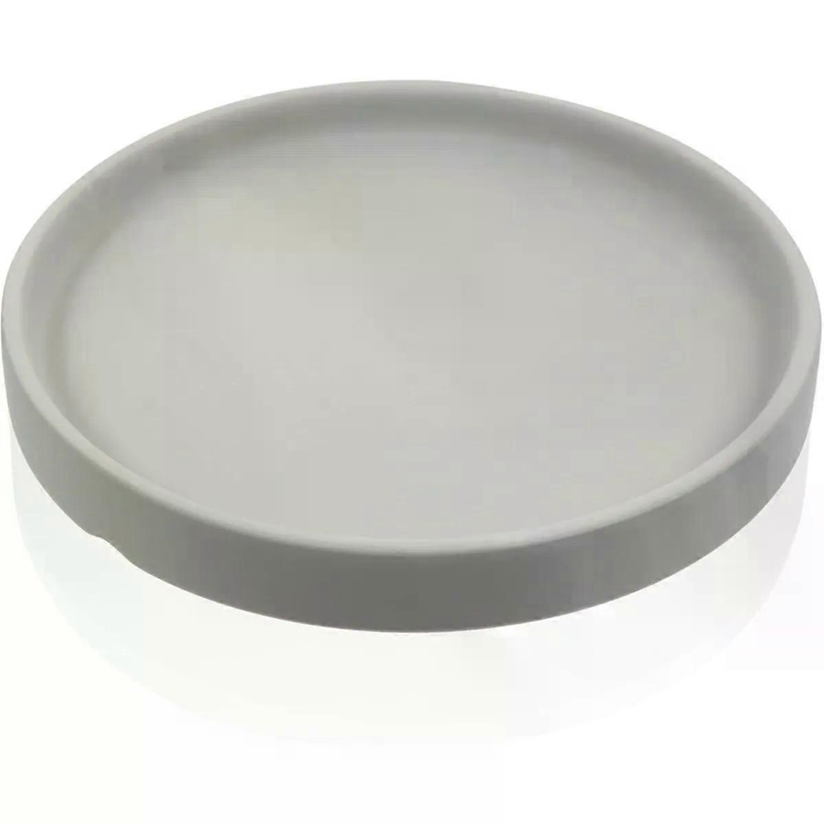 Plant Pot Base round Tray, Smooth Glazed Finish