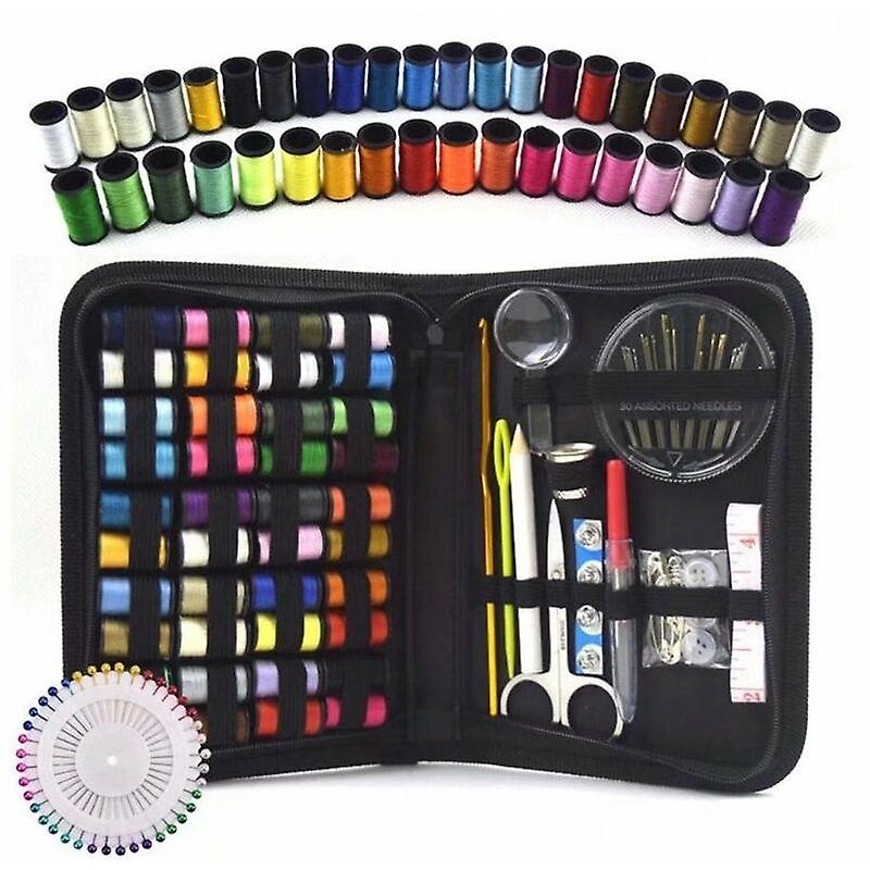 Sewing kit, sewing kit, sewing box, rectangular set, 128 piece set