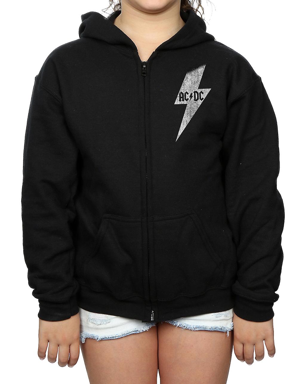 AC/DC Girls Lightning Bolt Zip Up Hoodie | Fruugo SE
