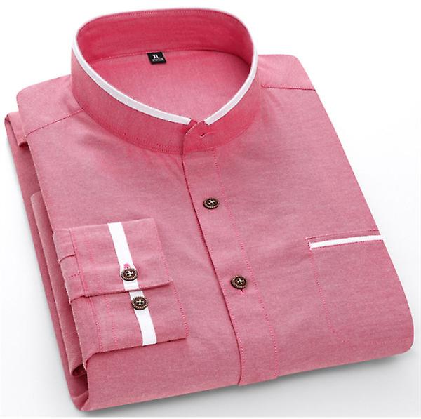 lkbahar Ve Sonbahar Yeni Moda Stand Yaka Uzun Kollu Erkek Gmlekleri nce Trend Rahat Gmlekler