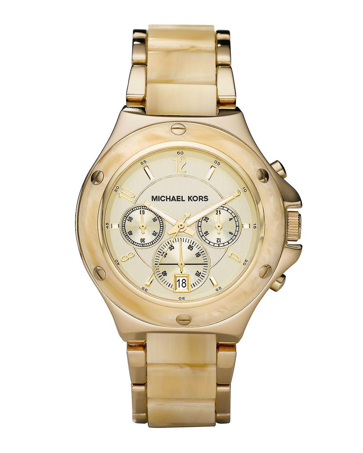 迈克尔·科尔斯女士手表金线计时码表 mk5449