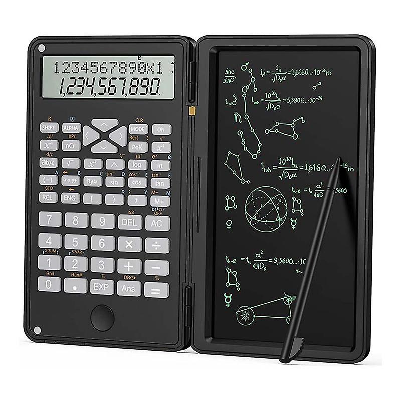 Calculator, Scientific Calculators 12-Digit Calculator Writing Tablet, Foldable Financial Calculato