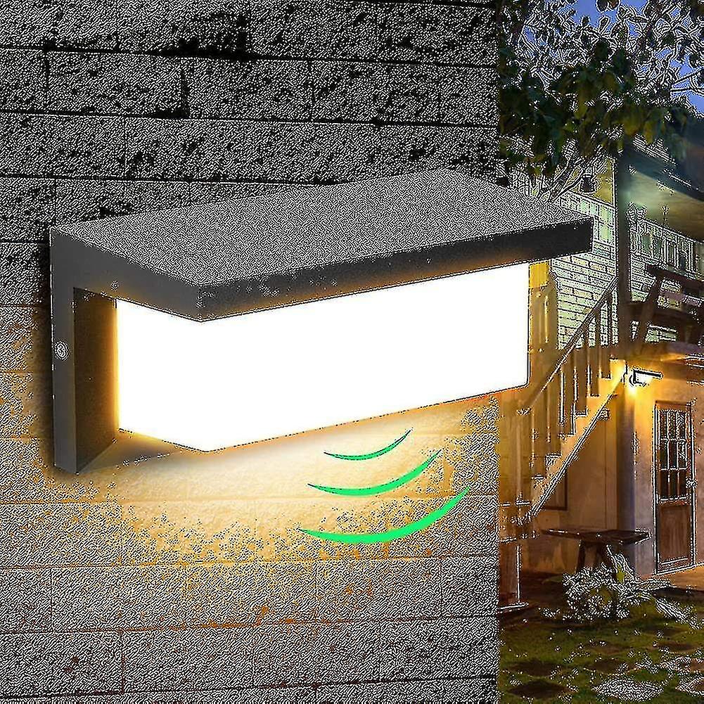 18w Led Outdoor Wall Light With Motion Sensor Modern Waterproof