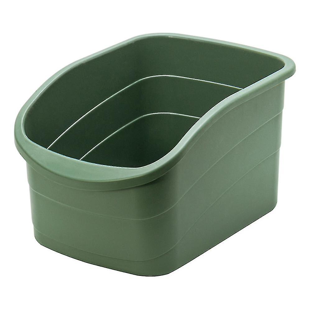 Compatible Withkitchen Storage Box Container Cabinet Tableware Storage Box(green)