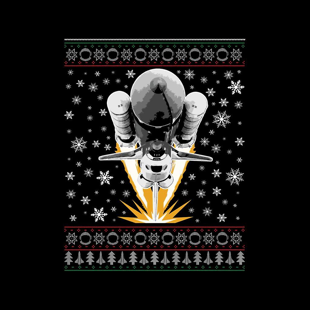 NASA Shuttle Launch Christmas Knit Pattern Women's T-Shirt