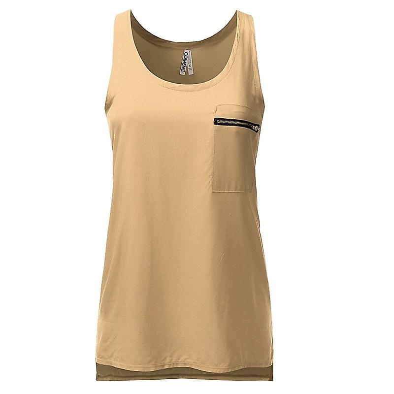Women's Tank Top Plain ermeløs daglig Going Out Basic Casual Round Neck