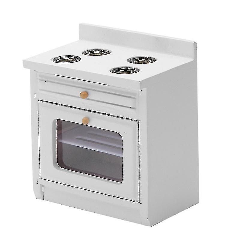 Diy Dollhouse Cooking Table Interactive Pretend Play Toy Vintage Mini Cabinet