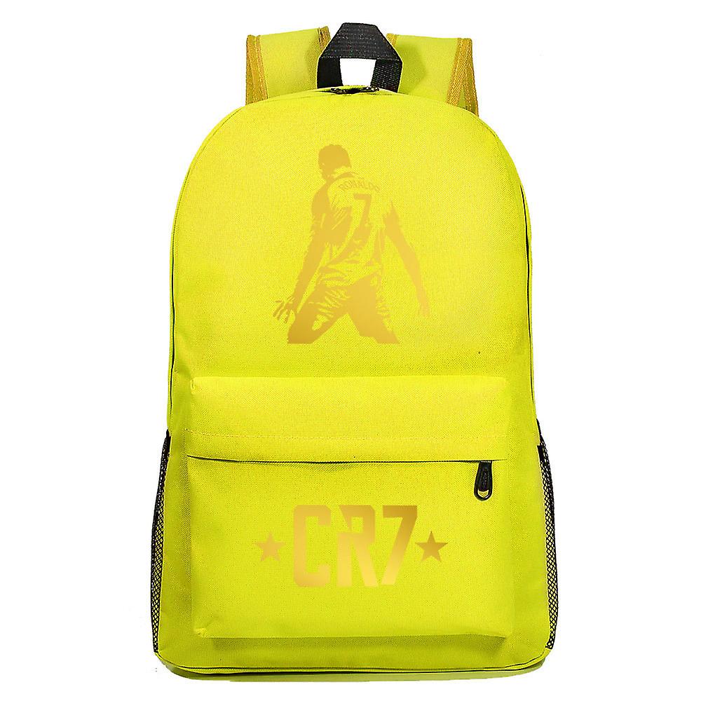 CR7 ryggsäck med USB-laddning, perfekt för pojkar och flickor, passar bärbar dator, skolväskor med An-ti stöldlås, perfekt för resor Mochila