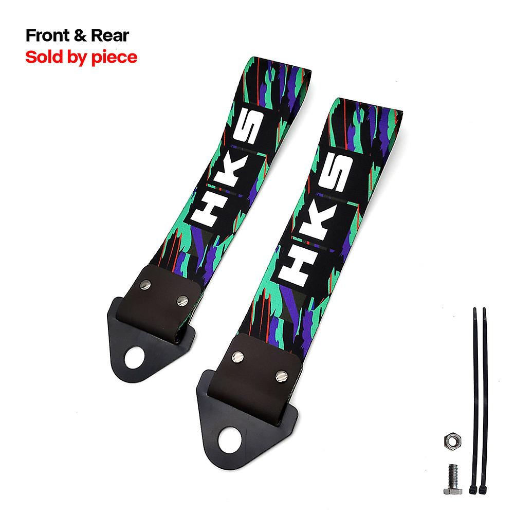 Jdm Racing Style Tow Strap Universal Race Towing Bars Nylon Car Trailer Ropes Hook For Speed Hunters Hks Initial D
