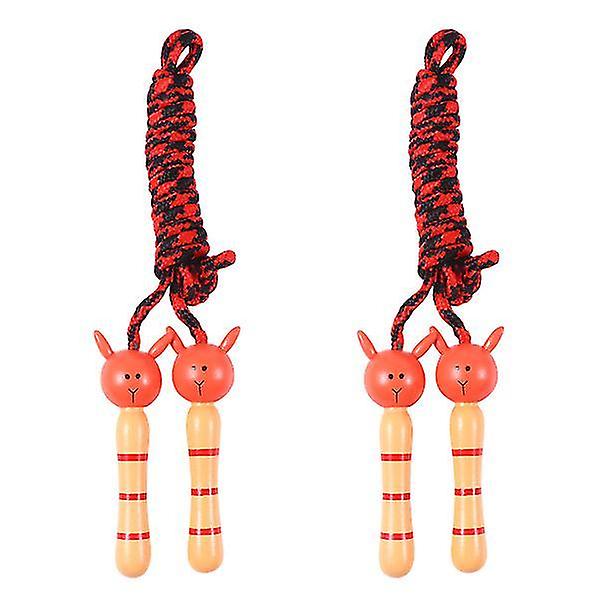 2pcs Skipping Rope Jump Rope Rope Skipping Exercise Jump Rope Game For Children Educational Playthin