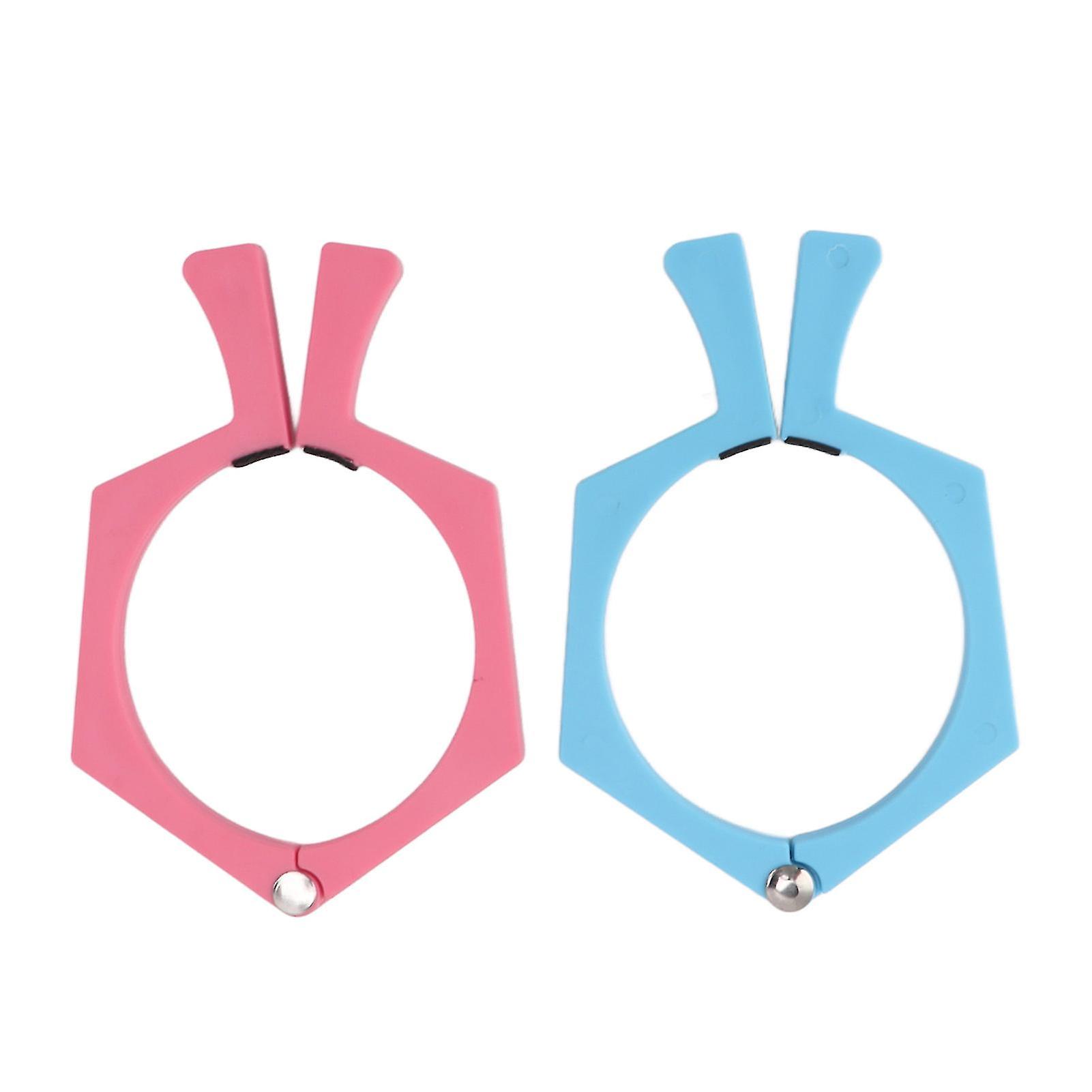 2 Pack ABS Non-Slip Sublimation Cup Clips, Pink and Blue
