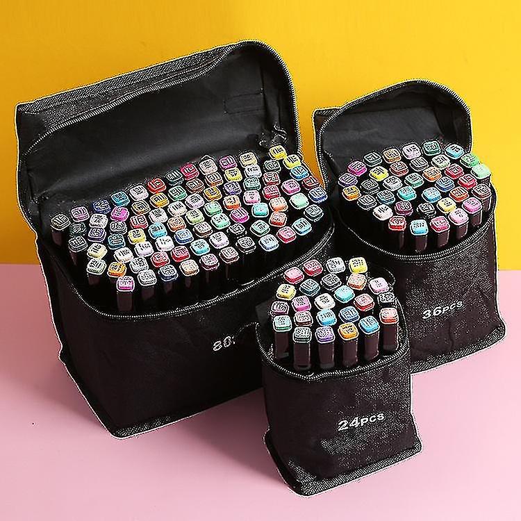 Kunst-Marker-Set Marker-Set auf Alkoholbasis Marker-Set 12/30/40/60/80pcs Art Pen Alkohol-Marker Ske