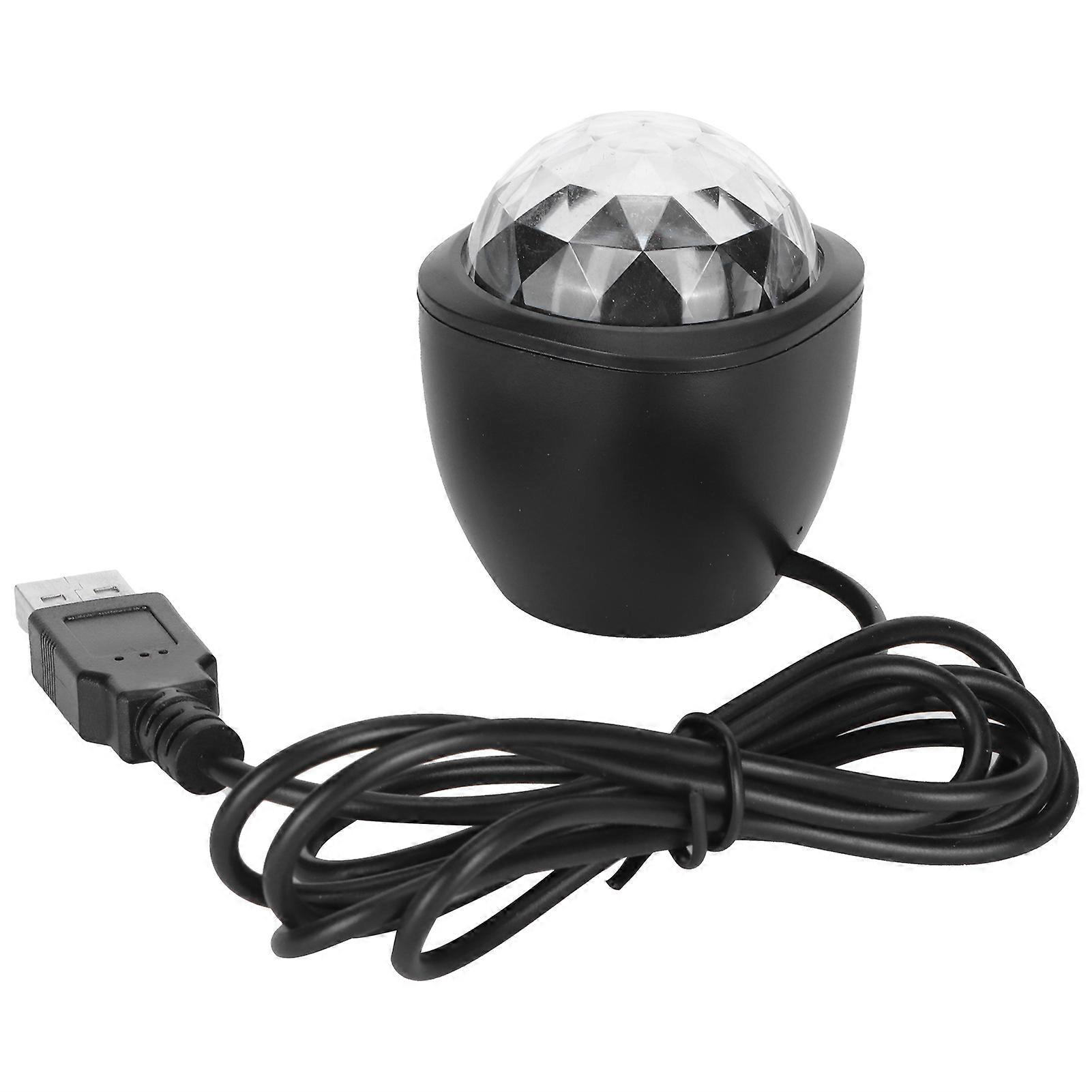 Éclairage de scène DJ Mini lampe LED USB colorée à commande vocale pour bar, karaoké, club, décoration de fête