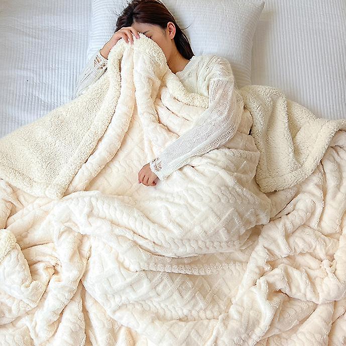 Thickened Coral Velvet Blanket Nap Sofa Cover Blanket