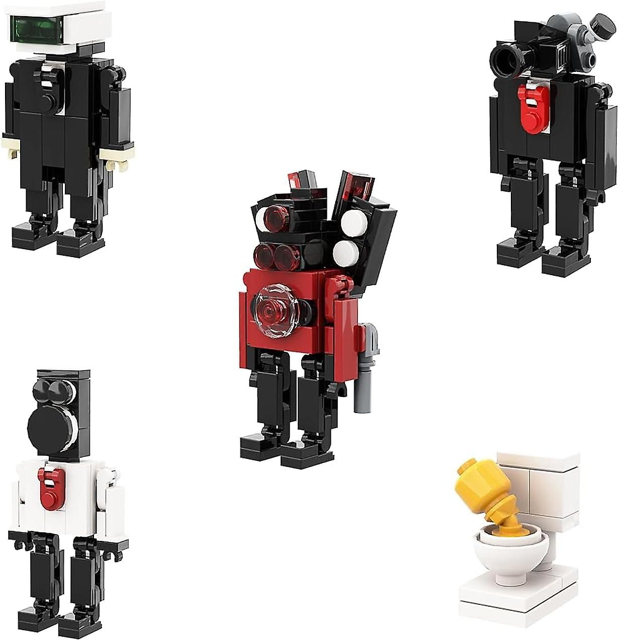 240 PCS Skibdi Toilet Game Action Figure Building Blocks SetToilet Toys Speaker Man Camera Man TV Man Game Model Toys