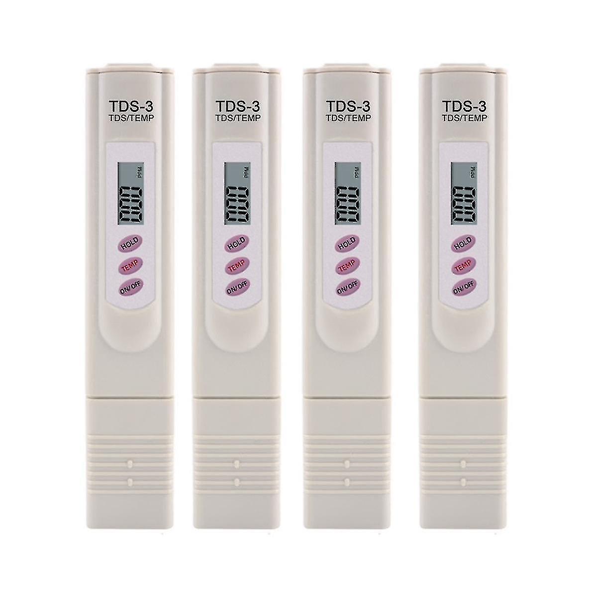 4 Pcs Tds Meter Water Quality Tester Filter Pen Testing Water Quality For Drinking Water /swimming